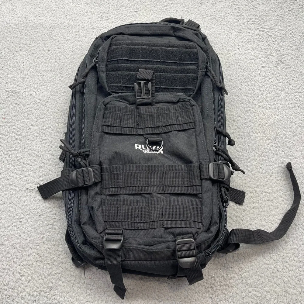 American Tactical Imports ATICT1DB Black RUKX Gear Tactical 1-Day MOLLE Backpack